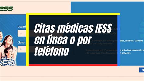 agendar cita médica iess|IESS CITAS MÉDICAS: Agenda y Consulta Fácilmente